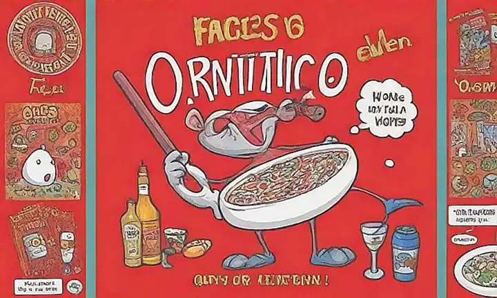 ¡Imágenes de un ornitorricon con hechos divertidos en fondo rojo!