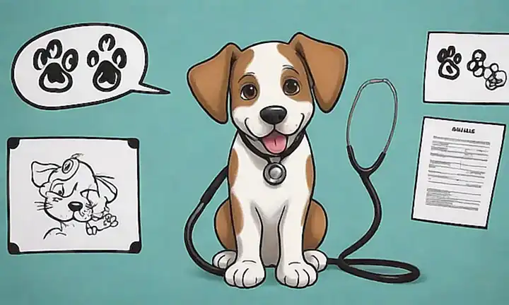 Un perro preocupado por su salud
