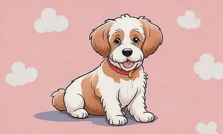 Un cachorro con pelaje suave y fácil de cuidar.  