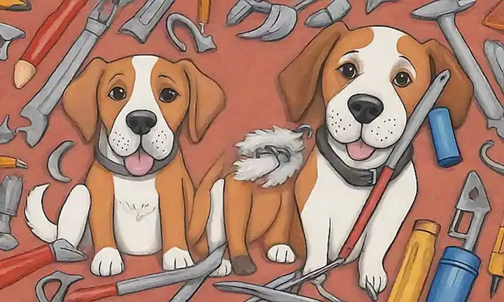 Perros intrínsecamente con herramientas, corazones apasionados y salvajes
