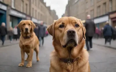 La imagen de Bobbys es un fiel compañero en Edimburgo