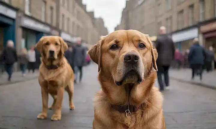 La imagen de Bobbys es un fiel compañero en Edimburgo