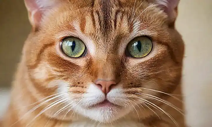 Un retrato de gato colorido con ojos juguetones y un aspecto exótico, de razas hipoalergénicas, con guía práctica