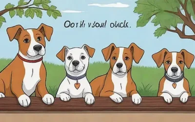 **Los perros en la pared se relajaron y miraban con serenidad la naturaleza en un formato de texto resaltado.**