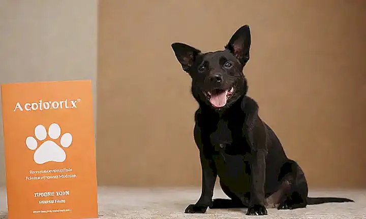 Siluetas de perros felices en un fondo de folletos de adopción