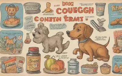 Ilustraciones vintage de remedios y consejos para tos canina