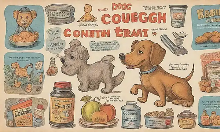 Ilustraciones vintage de remedios y consejos para tos canina