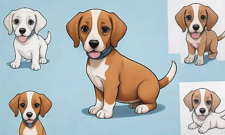 ¡Instructions para perros con papel de fondo!