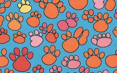 Illustration de patas del perro con remedios para alergias