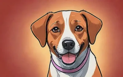 Un retrato de perro con ilustraciones de los beneficios para su salud