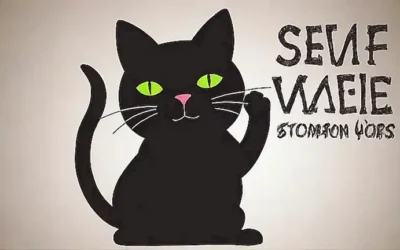 Un felino en forma de silueta contra un patrón de sonido con texto que proclama los siete sonidos más odiados