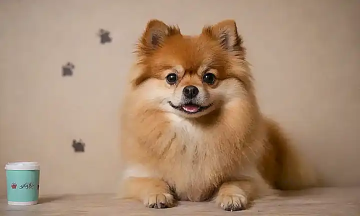 Imagen de Pomerañes con huellas de pata y consejos de cuidado en la pared