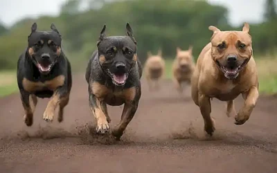 Cães corren