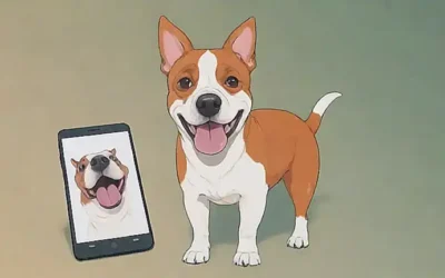 Su risa de perro puede hacerte reír pero también es incómodo en una pantalla invertida