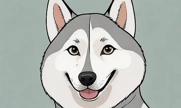 Huskys hembra de Siberia. (Translation: Female Siberian Husky.)