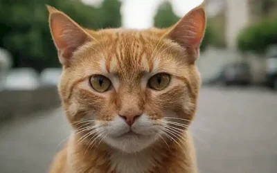 Tiene gatos naranja