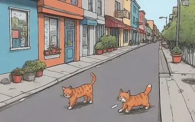Los gatos en la calle