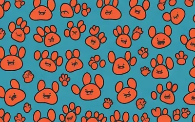 Perritos alertan con estampados de huellas y urgencia para la detección