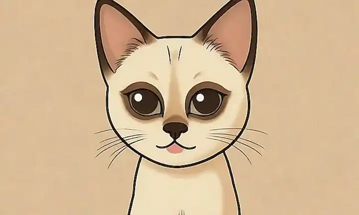 ¿Más sobre gatos de línea india con consejos de cuidado y una cara feliz en las paredes?