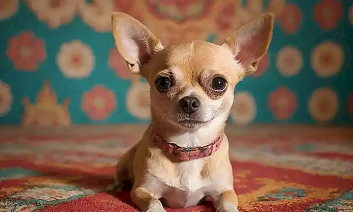 Guía de chihuahuas para cuidados básicos y personalidad en un diseño de papel mural mexicano