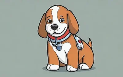 El perro del dibujo tiembla