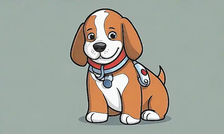 El perro del dibujo tiembla