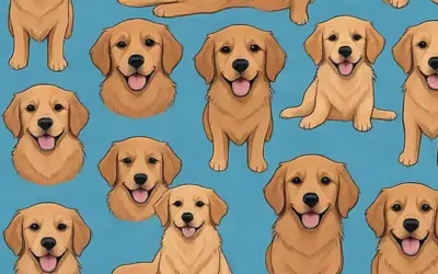 Papel pintado de perros con Golden Retriever masculino y femenino disponibles