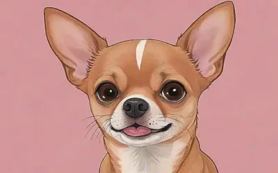 Libros de retrato del Chihuahua con ilustración de patas