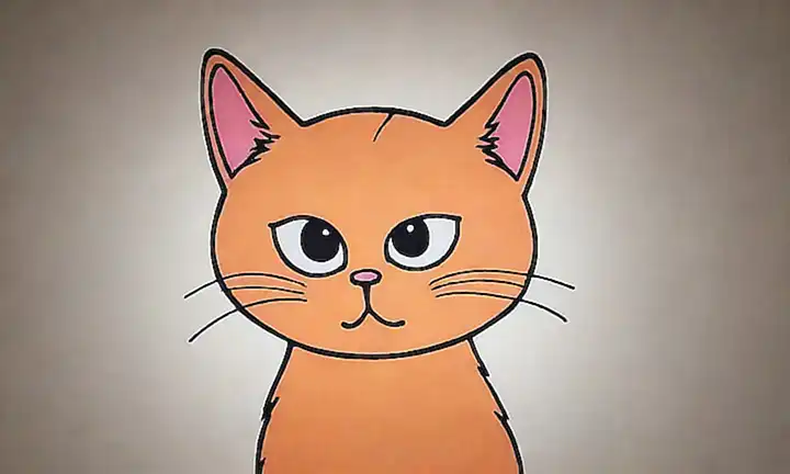 El gato con ojos brillantes y un rostro de confusión, se pregunta con sus ronroneos