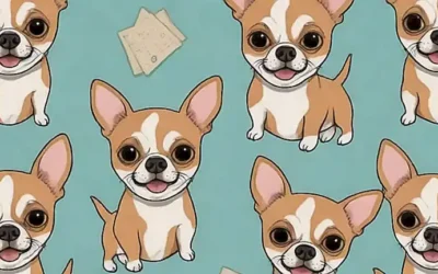 Un papel de Chihuahua con diseño de guía