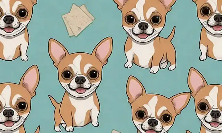Un papel de Chihuahua con diseño de guía