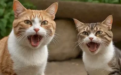 Los gatos meclan