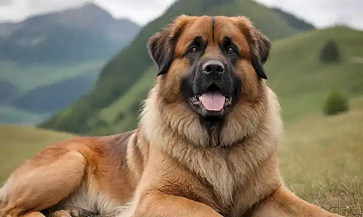 Leonberger majestuoso, rey de los Alpes, lealtad y porte reflejados