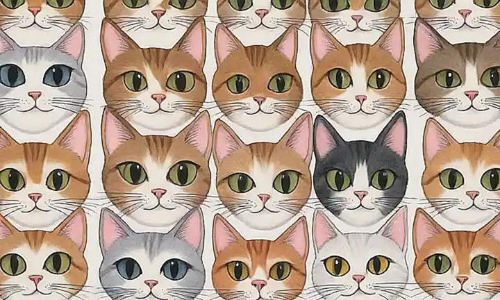 Los ojos de los gatos revelan su raza