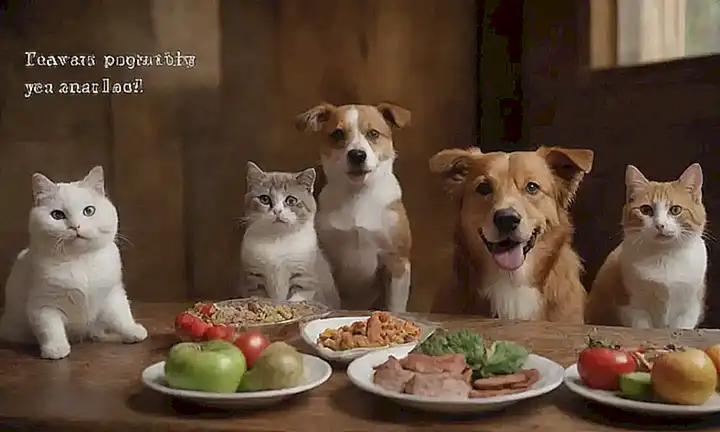 Imágenes de mascotas divas comiendo comida sana