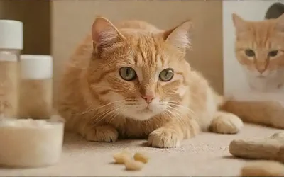 Un gatito adorable lee 6 Remédicas para Sarna en Gatos con imágenes de insectos