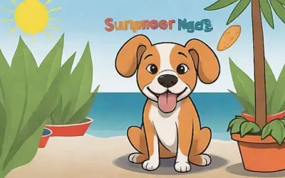 Un perro radiante