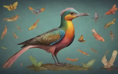 Una ilustración ornitológica colorida con curiosidades textual sobre Ornithorhynchus