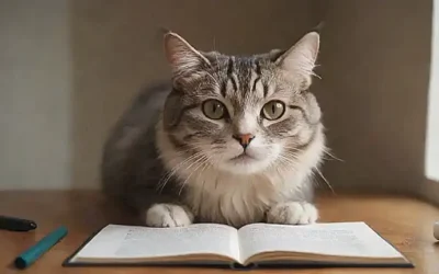 Ilustraciones de gatos elegantes y divertidas con consejos sobre cómo comportarse con ellos
