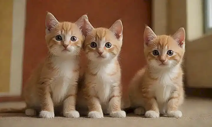 Dos gatitos, encuentro de compañía felina