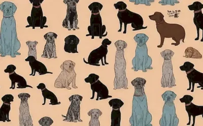 Formas abstractas de perros