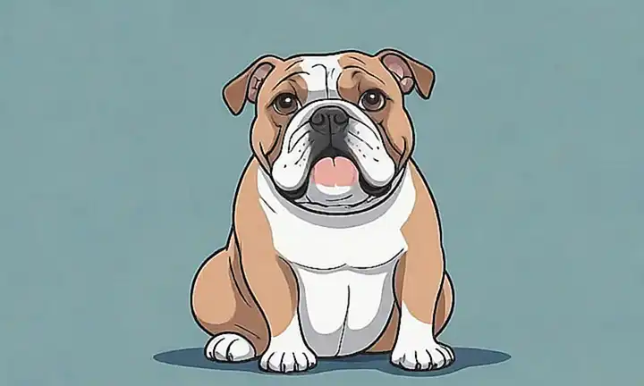 Un dibujo de Bulldog francés con encanto
