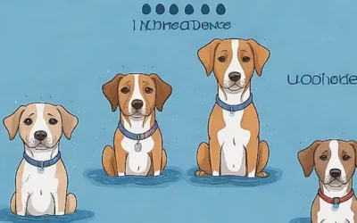 Los perros con gotas de agua y texto que dice Tratamientos de Incontinencia