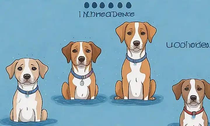 Los perros con gotas de agua y texto que dice Tratamientos de Incontinencia