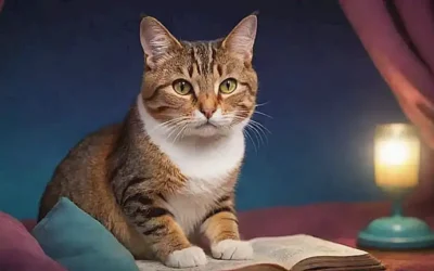 Ilustración felina creativa
