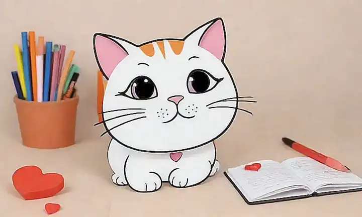 Un gato enamorado con guía amorosa