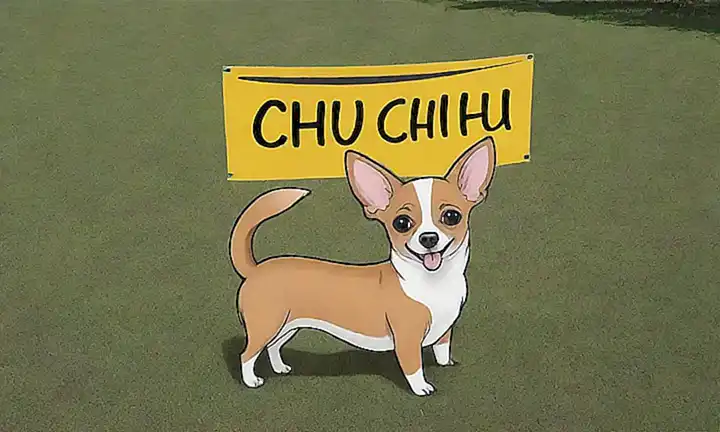 ¡Un banderín chihuahua con ventajas y desventajas!      (A chihuahua dog banner with advantages and disadvantages!)
