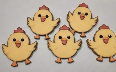 Picadas de pollo con forma de gatito