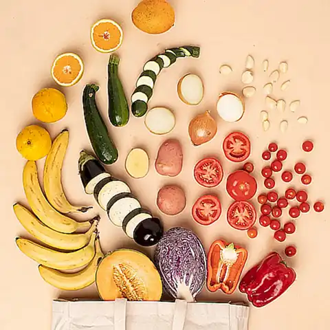 Inclusión de verduras y frutas