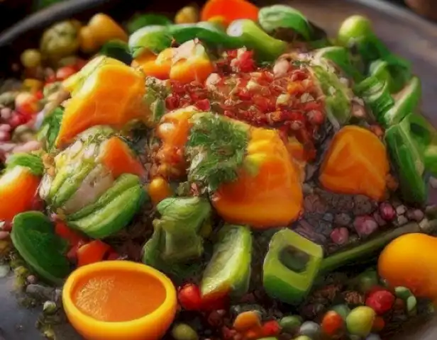 ¡The image of your article should show a vibrant and colorful plate of diverse vegetarian dishes, highlighting the variety and deliciousness of the cuisine.